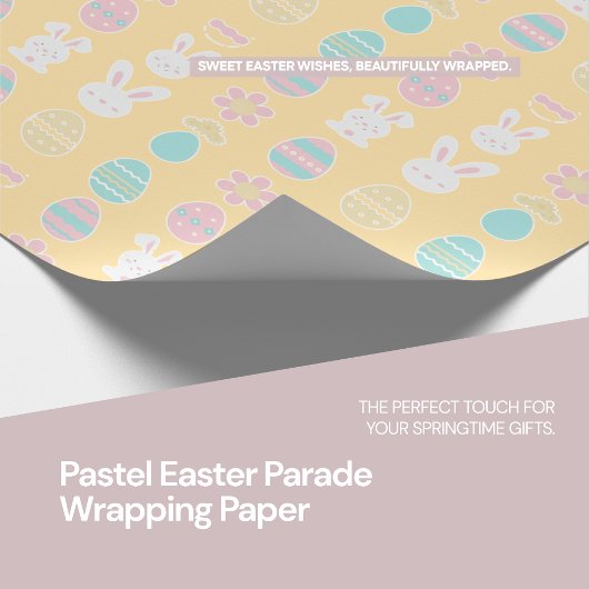pastel paasparade inpakpapier