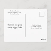 Pastel Paasvakantie gepersonaliseerd Briefkaart (Achterkant)