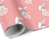 Pastel Paaswrapping papier - gepersonaliseerd (Rol Hoek)