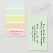Pastel Paint Exemple de Carte de visite (Devant / Derrière)