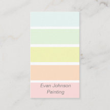 Pastel Paint Exemple de Carte de visite