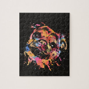 Pastel Paint Pug Legpuzzel