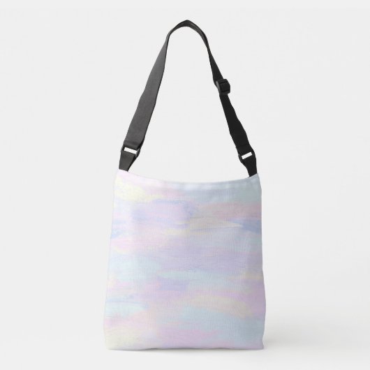 Pastel Paint Strokes Crossbody Tas (Voorkant)
