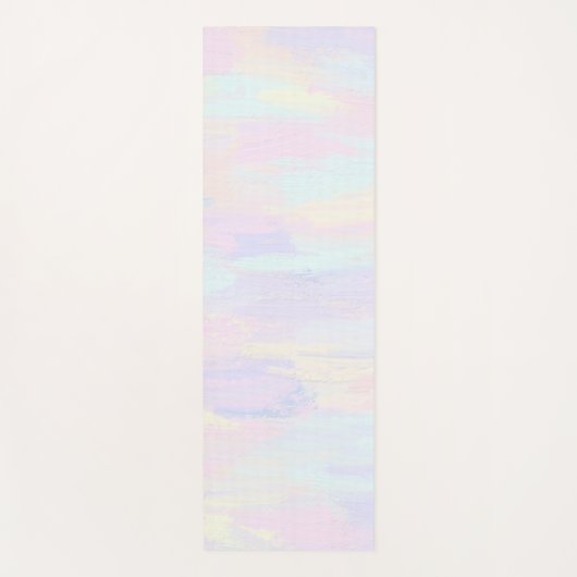 Pastel Paint Strokes Yogamat (Voorkant)