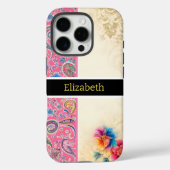Pastel Paisley Blooms and  Whimsical Blush  Case-Mate iPhone Case (Achterkant)