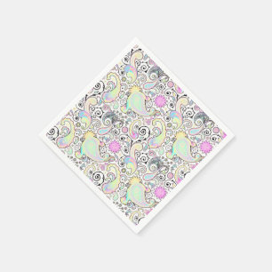 Pastel paisley servet
