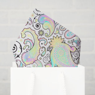 Pastel paisley tissuepapier