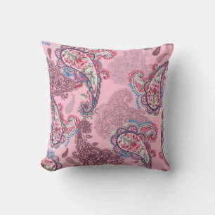 Pastel paisley, traditioneel etnisch naadloos patr kussen