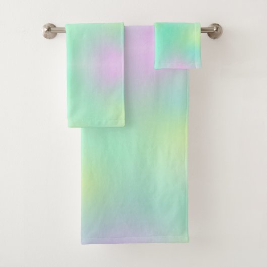 Pastel Pale Turquoise Rose Art Abstrait (En situation)