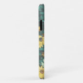 Pastel Pale Vert Fleurs Jaunes iPhone 11 Coque (Dos/Droite)