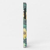 Pastel Pale Vert Fleurs Jaunes iPhone 11 Coque (Dos/Gauche)