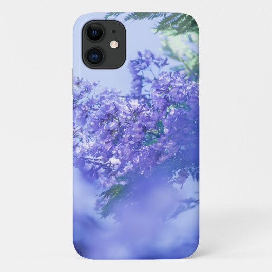 Pastel Pale Violet Jacaranda Fleur iPhone 11 Coque (Dos)