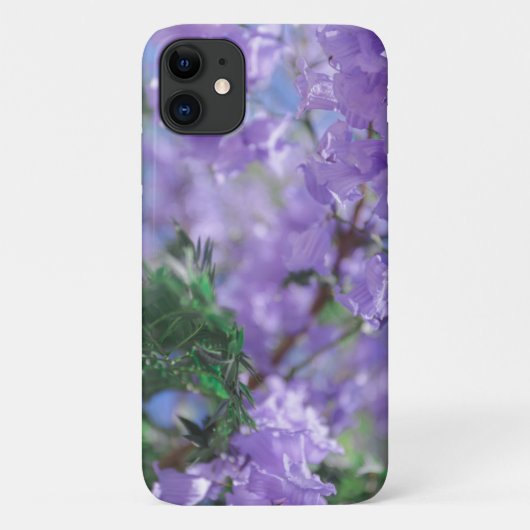 Pastel Pale Violet Jacaranda Fleur iPhone 11 Coque (Dos)