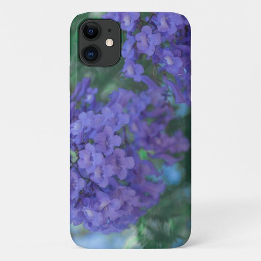 Pastel Pale Violet Jacaranda Fleur iPhone 11 Coque (Dos)