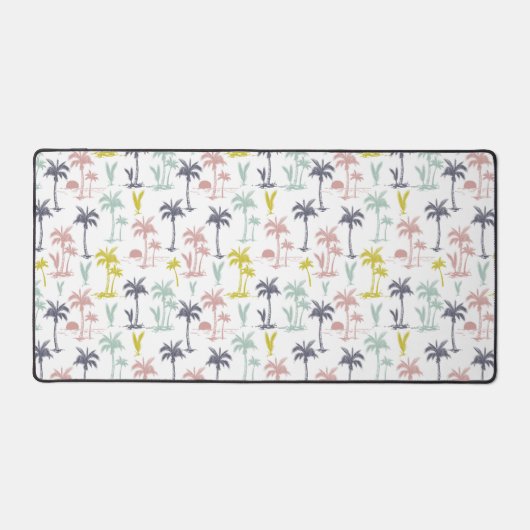 Pastel Palm Tree by the Beach Motif (Recto)