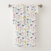 Pastel Palm Tree by the Beach Motif (En situation)
