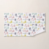 Pastel Palm Tree by the Beach Motif (Serviette à main)