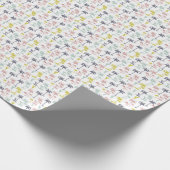 Pastel Palm Tree (palmpalmstructuur) op het strand Cadeaupapier (Hoek)