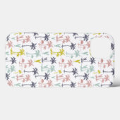 Pastel Palm Tree (palmpalmstructuur) op het strand Case-Mate iPhone Case (Achterkant (horizontaal))