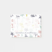 Pastel Palm Tree (palmpalmstructuur) op het strand Post-it® Notes (Voorkant)
