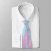 Pastel Palm Trees Grille Cravate (Attaché)