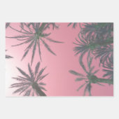 Pastel palmbomen fotografisch inpakpapier vel (Voorkant)