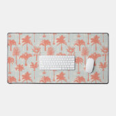 Pastel palmboom patroon bureaumat (Keyboard & Muis)