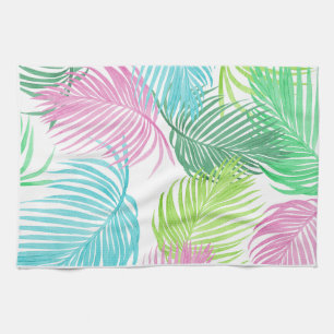 Pastel Palms sur la cuisine Serviette