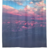 Pastel Panorama van de Natuur Douchegordijn (Voorkant)