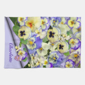 Pastel Pansies ~ Keukenhanddoek (Horizontaal)