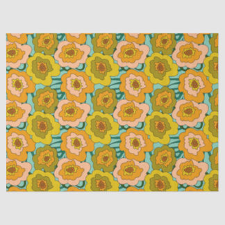 Pastel Papavers Inpakpapier Tissuepapier