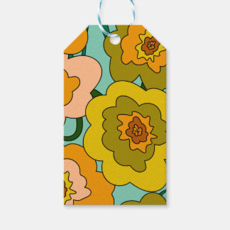 Pastel Papavers Verpakking Cadeaulabel