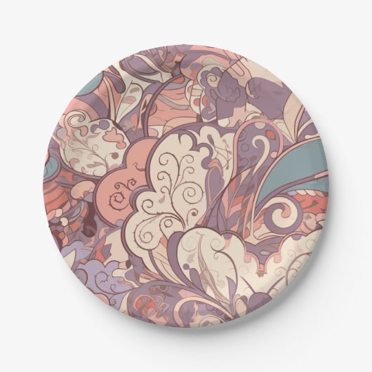 pastel papieren bordje (Voorkant)