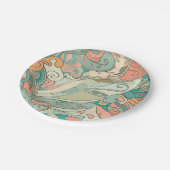  pastel papieren bordje (Gekanteld)