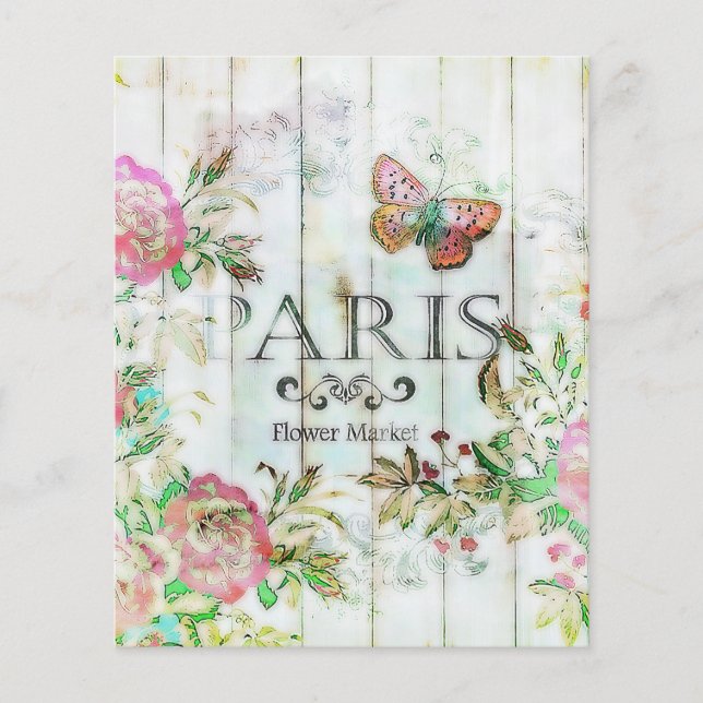 Pastel Paris bloem (Voorkant)