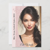 Pastel Parties scintillant Pageant Autograph Carte (Devant)