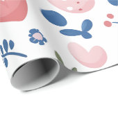 Pastel Pasen Grote print – 30" x 6' Roll Cadeaupapier (Rol Hoek)