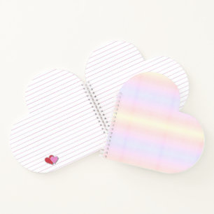 Pastel - pastellfarben - kleurstof Herz Heart Notitieboek