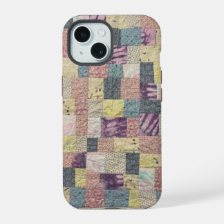 Pastel Patchwork Quilt telefoonhoesje iPhone 15 Hoesje