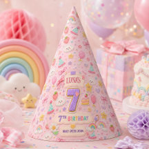 Pastel Patchwork Regenboog 7e Verjaardagsfeestje M