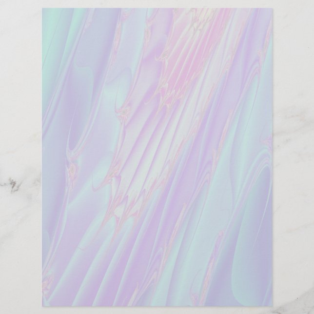 Pastel Pattern Fractal - Zee Shell Style. (Voorkant)
