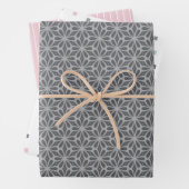 Pastel Pattern of Gray, Pink, Mint Geometric Shape Inpakpapier Vel (In situ)