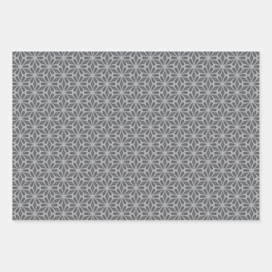 Pastel Pattern of Gray, Pink, Mint Geometric Shape Inpakpapier Vel (Voorkant 2)