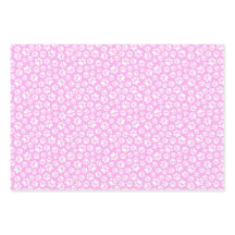 Pastel Paw Prints Roze Blauw en Paarse Pet Lovers