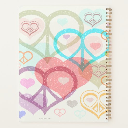 Pastel Peace & Love Planner (Achterkant)