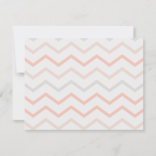 Pastel Peach and Grey Zig Zag (Achterkant)