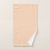 Pastel Peach Couleur solide | Classique | Élégant (Serviette à main)