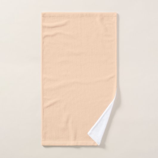Pastel Peach Couleur solide | Classique | Élégant (Serviette à main)