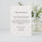 Pastel Peach en Gold Geometric Informatiekaartje (Staand voorkant)