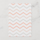 Pastel Peach en Grey Zig Zag Books for Baby Informatiekaartje (Achterkant)